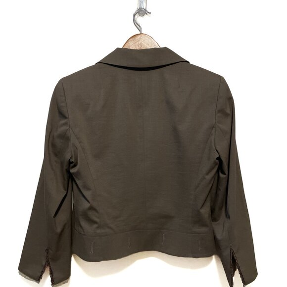 Escada Virgin Wool & Silk Oak Blazer - Picture 3 of 7